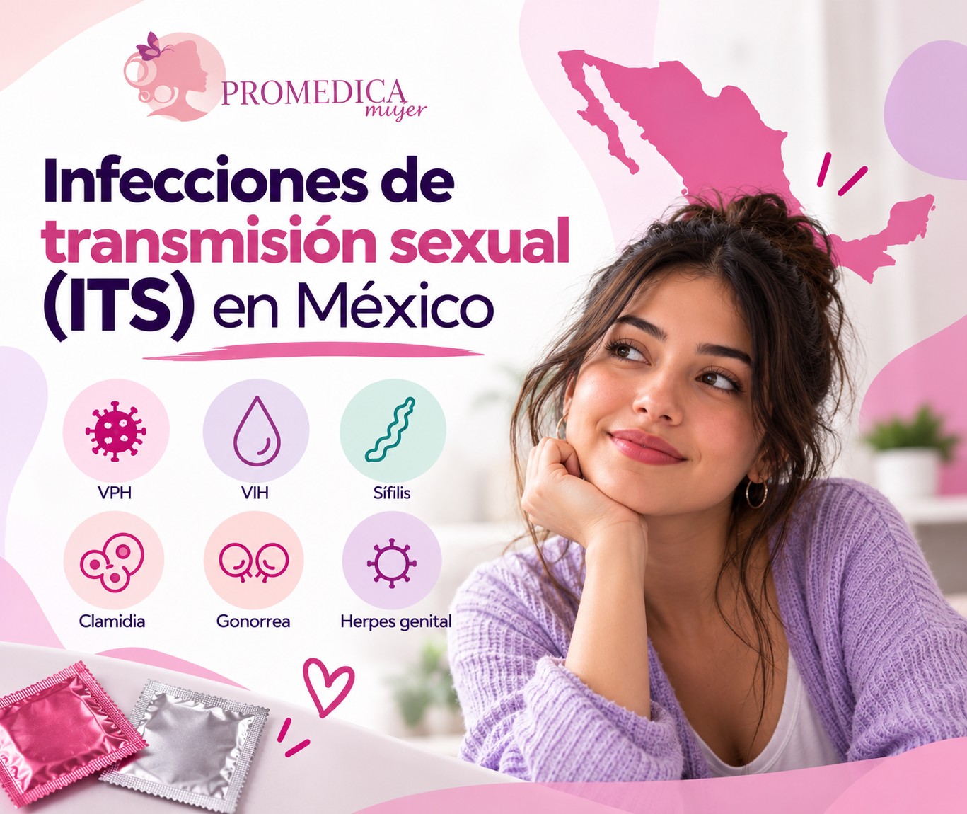 Infecciones de transmisión sexual (ITS) en México: síntomas, prevención y tratamiento