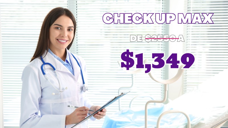 CHECK UP MAX  $449 en 3 MSI